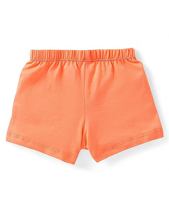 Babyhug 100% Cotton Printed Trunks Pack of 3 - Blue & Orange