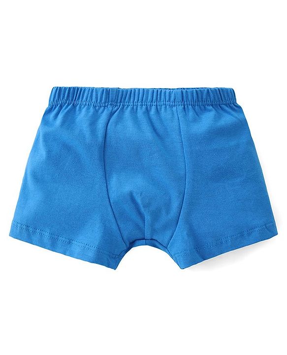 Babyhug 100% Cotton Knit Striped & Lion Printed Trunks Pack of 3 - Multicolour