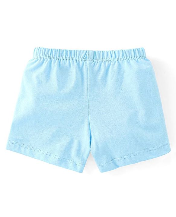 Babyhug 100% Cotton Above Knee Length Trunk With Striped & Crab Print Pack Of 3 - Red White & Blue