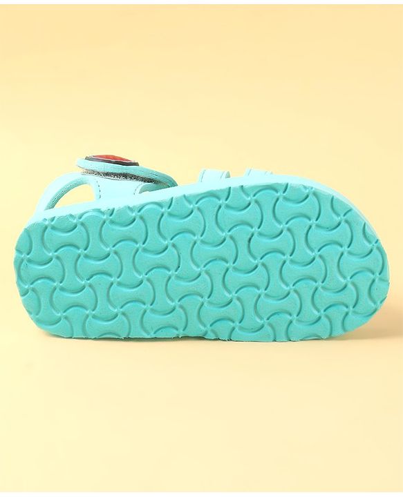 Cute Walk by Babyhug  Sandals with Velcro Closure & Watermelon  Applique - Light Blue