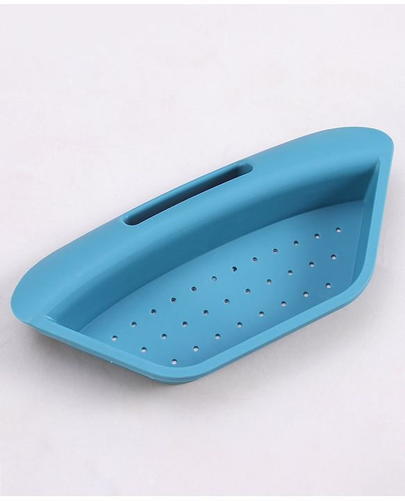 Babyhug Foldable Baby Bath Tub with Soap Space - Blue