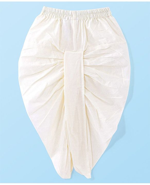 Babyhug Cotton Full Sleeves Hot Air Balloon Printed Kurta & Dhoti Set - White