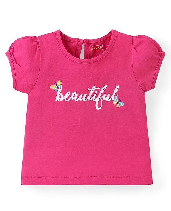 Babyhug Cotton Knit Half Sleeves Top with Polka Dot Print Pack of 3 - Multicolor
