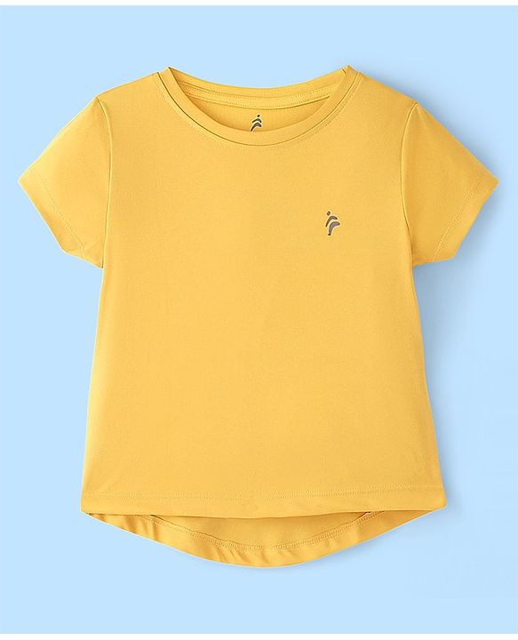 Pine Active Knit Half Sleeves Skin Friendly & Breathable Solid T-Shirts Pack of 3 - White Red & Yellow