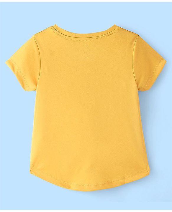 Pine Active Knit Half Sleeves Skin Friendly & Breathable Solid T-Shirts Pack of 3 - White Red & Yellow