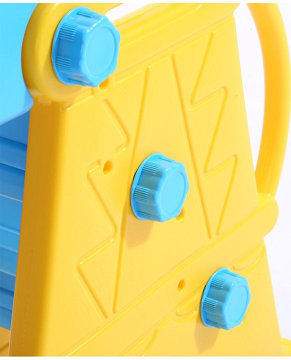 Babyhug  Kids Slide with Basketball Hoop & Easy Climb Ladder|Safe and Durable Material|Smooth Edges, Indoor-Outdoor Use|Balance & Coordination|Bright Colors,Easy to Assemble Setup|2-6 Years|BIS