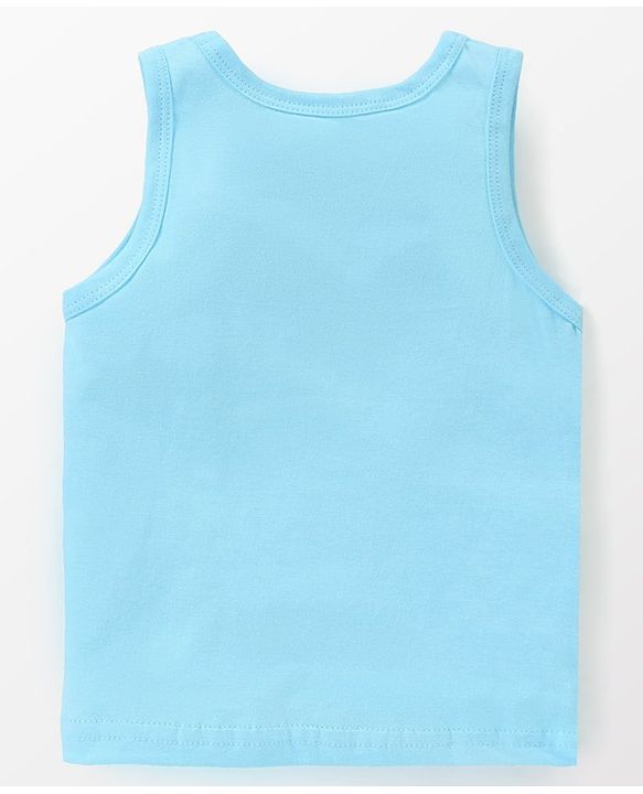 Babyhug 100% Cotton Sleeveless Sando Striped & Animal Print Pack of 3 - Multicolour