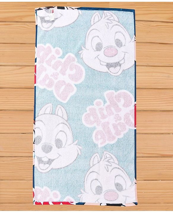 Babyhug Disney Chip'n Dale Digital Printed Towel L 101.6 X B 55.8 cm - Blue
