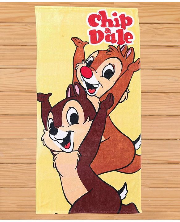 Babyhug Disney Chip'n Dale Digital Printed Towel L 101.6 X B 55.8 cm - Pink