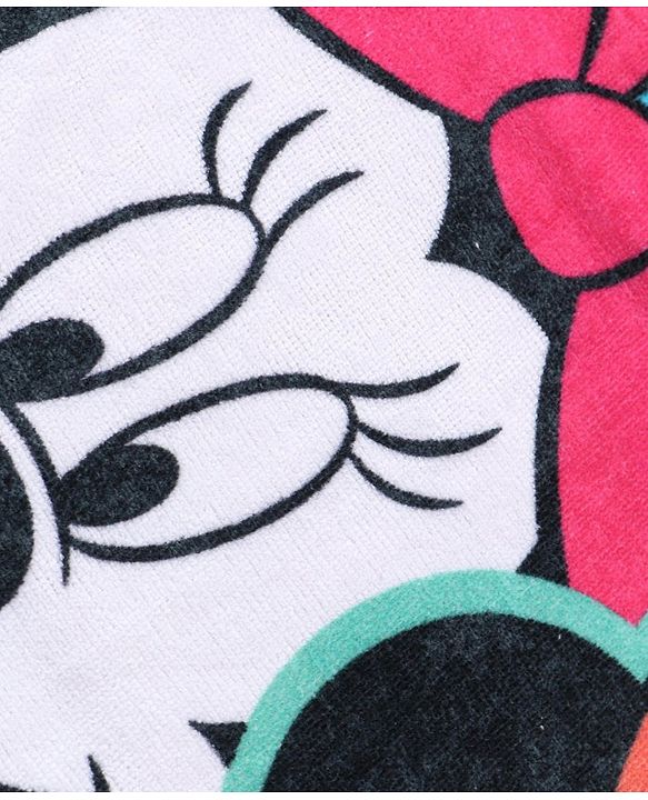 Babyhug Disney Minnie Mouse Digital Printed Towel  L 101.6 x B 76.2 cm - Light Pink