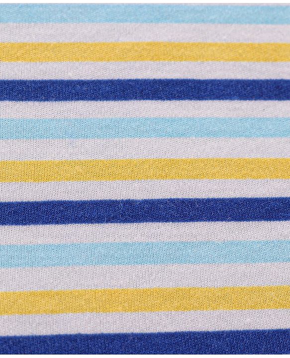 Babyhug Cotton Interlock Two Layer Hooded Towel Bear Print L 76 x B 76 cm - Blue