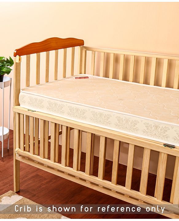 Babyhug High Density Soft Foam Baby Mattress Self Design - Off White