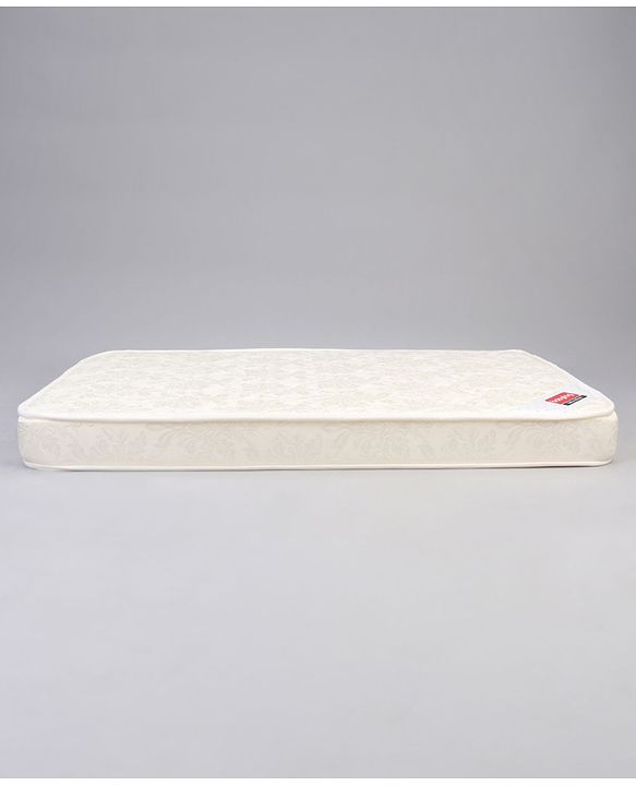 Babyhug High Density Soft Foam Baby Mattress Self Design - Off White