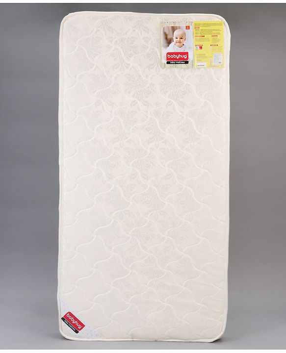 Babyhug High Density Soft Foam Baby Mattress Floral Print - Off White