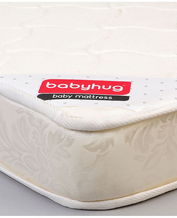 Babyhug High Density Soft Foam Baby Mattress Floral Print - Off White