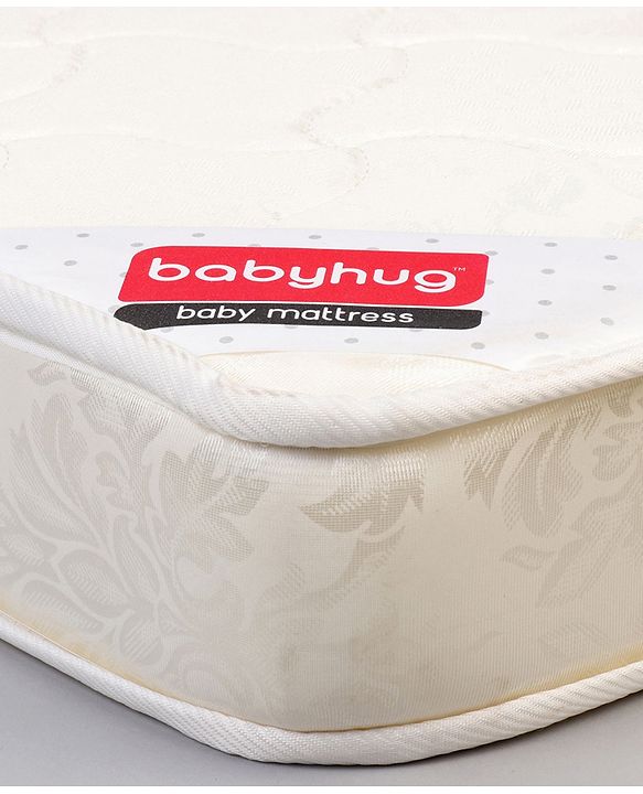 Babyhug High Density Soft Foam Baby Mattress Floral Print - Off White