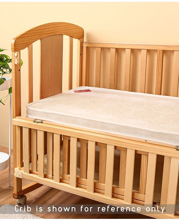 Babyhug High Density Soft Foam Baby Mattress Floral Print - Off White