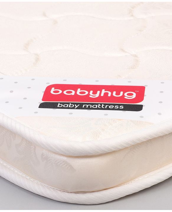 Babyhug High Density Soft Foam Baby Mattress Floral Print - Off White