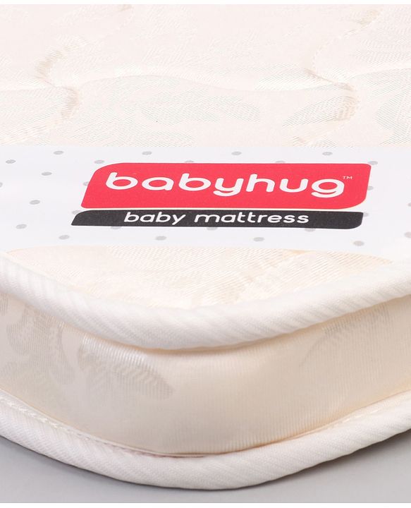 Babyhug High Density Soft Foam Baby Mattress Floral Print - Off White
