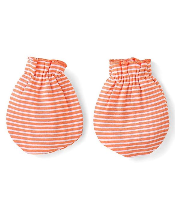 Babyhug 100% Cotton Mittens Pony Print Pack Of 3 - Multicolour