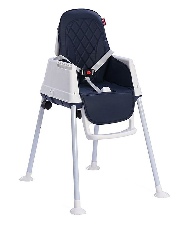 Babyhug 3 in 1 Eat & Grow Convertible High Chair | High Chair, Feeding Chair & Booster Chair| Adjustable Double Food Tray| Removable PU Leather Seat| Safety Harness| Removable Footrest (Colour May Vary)