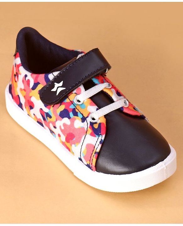 Cute Walk by Babyhug Slip On Velcro Closure Casual Shoes - Navy Blue