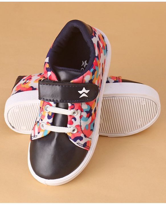 Cute Walk by Babyhug Slip On Velcro Closure Casual Shoes - Navy Blue