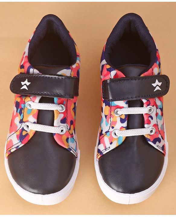 Cute Walk by Babyhug Slip On Velcro Closure Casual Shoes - Navy Blue