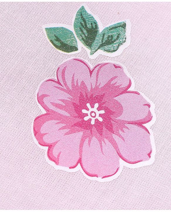 Babyhug 100% Cotton Poplin Woven Sleeveless Tie Knot Jhabla Floral & Polka Dot Print Pack of 3 - Yellow & Pink