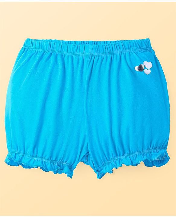 Pine Kids Cotton Lycra Knit Solid Color Bloomer  Pack of 3 - ( Color May Vary )