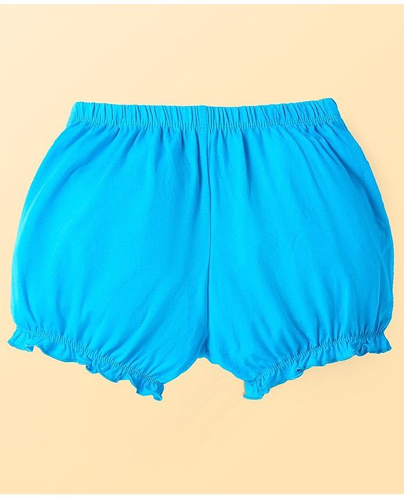 Pine Kids Cotton Lycra Knit Solid Color Bloomer  Pack of 3 - ( Color May Vary )