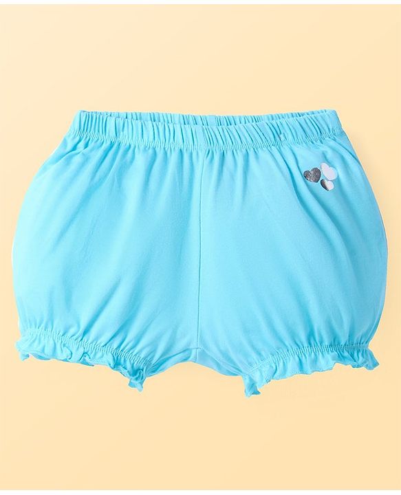 Pine Kids Cotton Lycra Knit Solid Color Bloomer  Pack of 3 - ( Color May Vary )