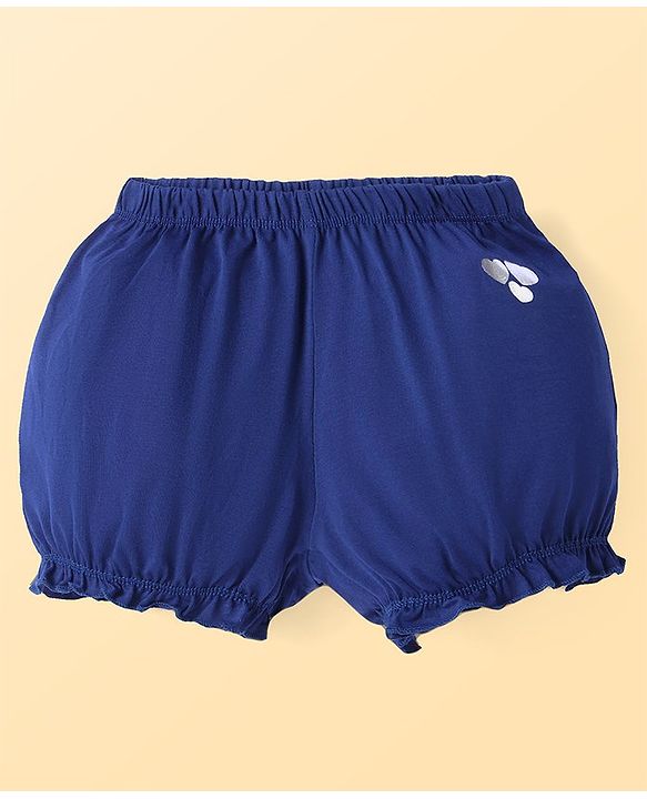 Pine Kids Cotton Lycra Knit Solid Color Bloomer  Pack of 3 - ( Color May Vary )