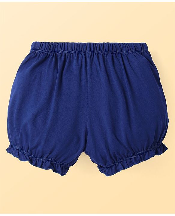 Pine Kids Cotton Lycra Knit Solid Color Bloomer  Pack of 3 - ( Color May Vary )