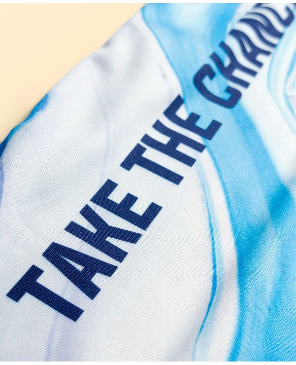 Pine Active Sleeveless High Stretch T-Shirt Marble Print - White