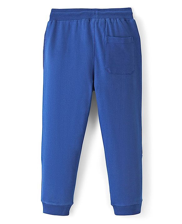 Pine Kids Looper Knit Full Length Lounge Pant Text Print - Blue
