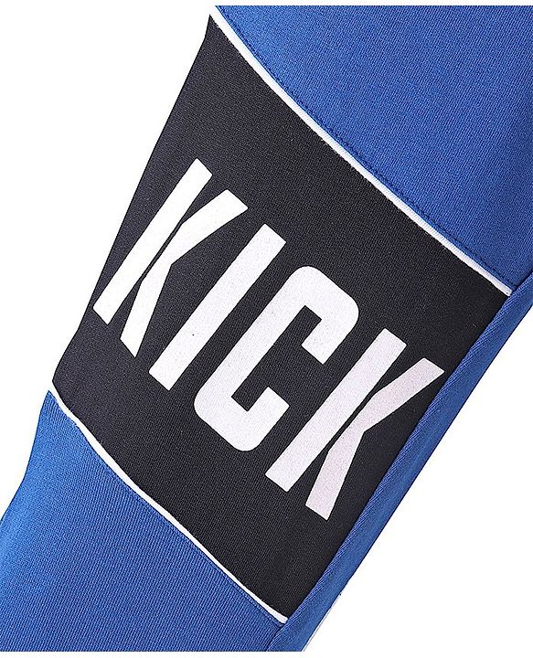 Pine Kids Looper Knit Full Length Lounge Pant Text Print - Blue