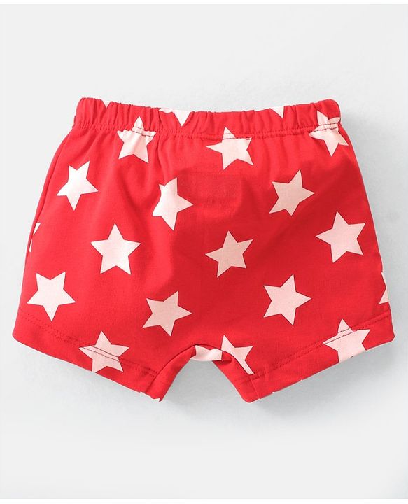 Babyhug Disney Single Jersey Knit Briefs With Mickey Mouse Graphics Pack Of 3 - Red Blue & White