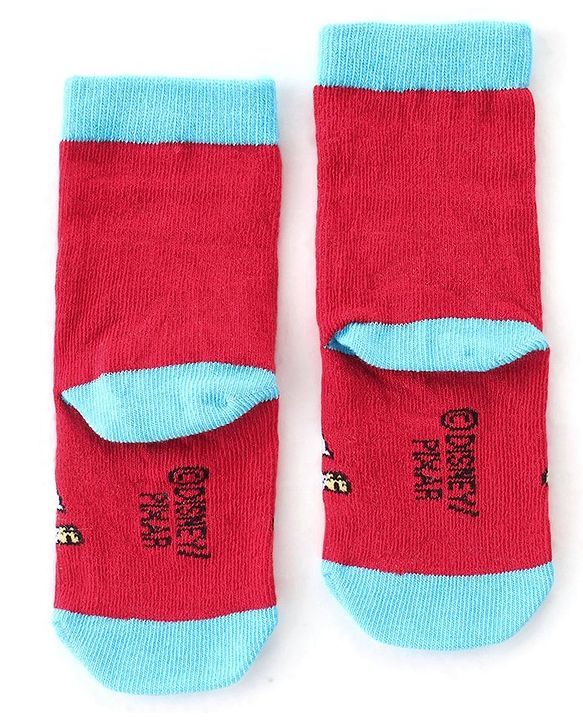 Cute Walk by Babyhug Disney Anti Bacterial Ankle Length Socks Cars Graphics Pack of 3  -  Multicolour
