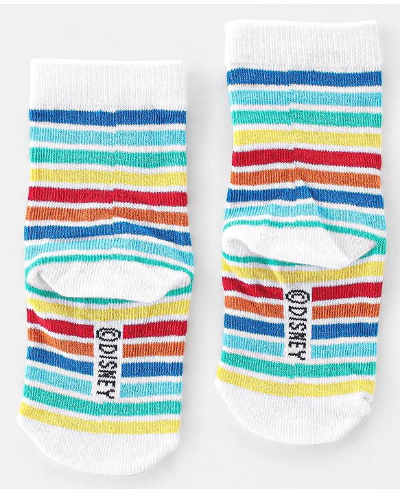 Cute Walk by Babyhug Disney Non Terry Anti-bacterial Ankle Length Socks Lion King Graphics Pack of 3 - Multicolour