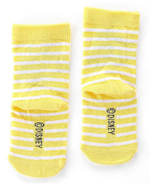 Cute Walk by Babyhug Disney Non Terry Ankle Length Anti-bacterial Socks Mickey Mouse Family Graphics Pack of 3 - Multicolour