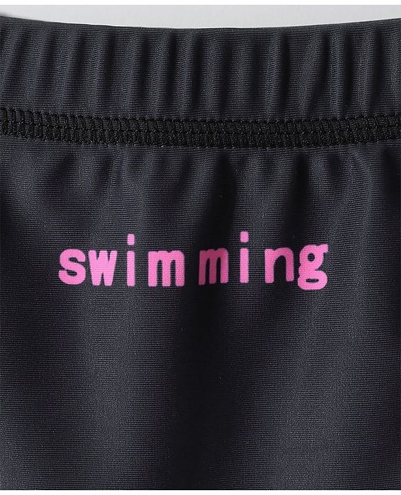 Pine Active Swimming Trunk with Star & Text Print - Pink