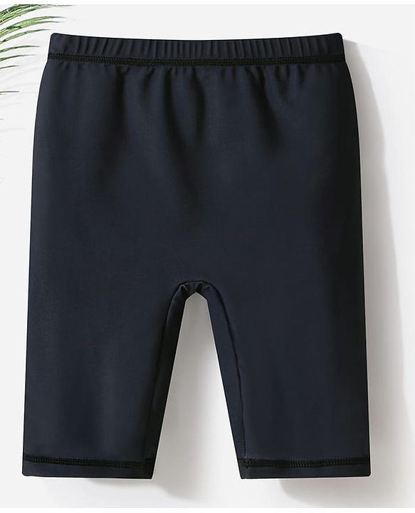 Pine Active Swimming Trunk with Star & Text Print - Blue
