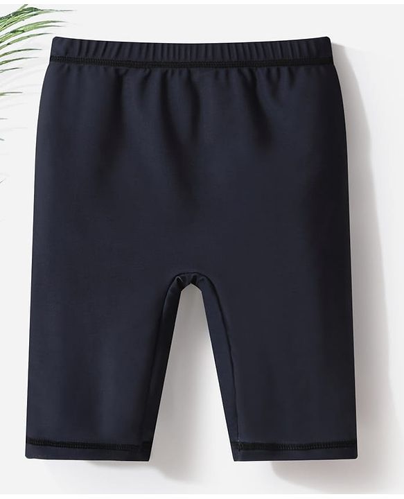 Pine Kids  Swimming Trunk with Text Print - Black