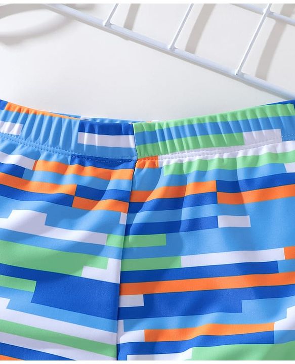 Pine Kids Striped Swimming Trunk - Blue
