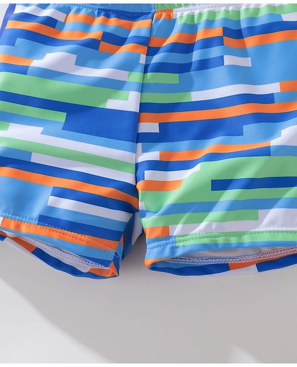 Pine Kids Striped Swimming Trunk - Blue