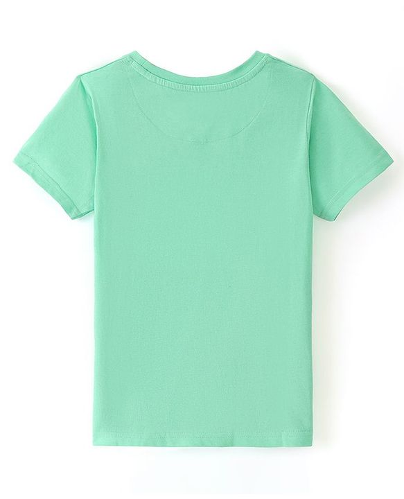 Pine Kids  Cotton Knit Half Sleeves Striped T-Shirt  - Multicolour