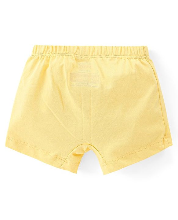 Babyhug Disney Single Jersey Knit Briefs With Winnie The Pooh Graphics Pack Of 3 - Yellow Blue & White