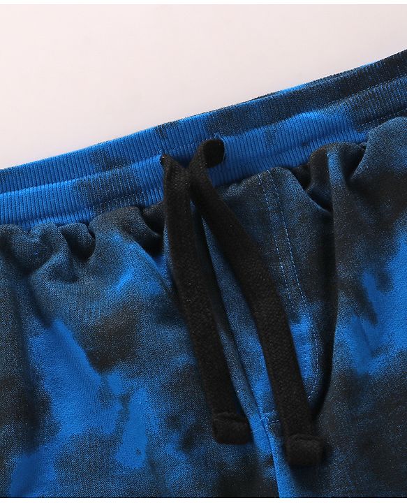 Pine Kids Disney Terry Above Knee Length Tie & Dye Shorts With Lion King Graphics - Blue