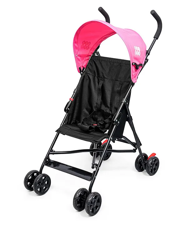 BeyBee TravelFriendly Compact Baby Stroller Pram for Newborn Baby with 5 Point Safety Harness Adjustable seat Recline with Canopy Easy Foldable and Carry Kids Age 02 Years 15 Kg Capacity Pink Online i...